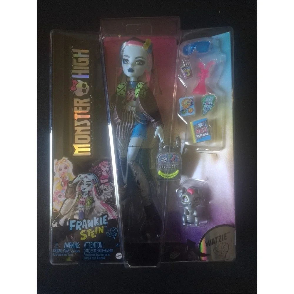 NIP Mattel Monster High Frankie‎ Stein & Watzie Pet 10'' DOLL With Accessories